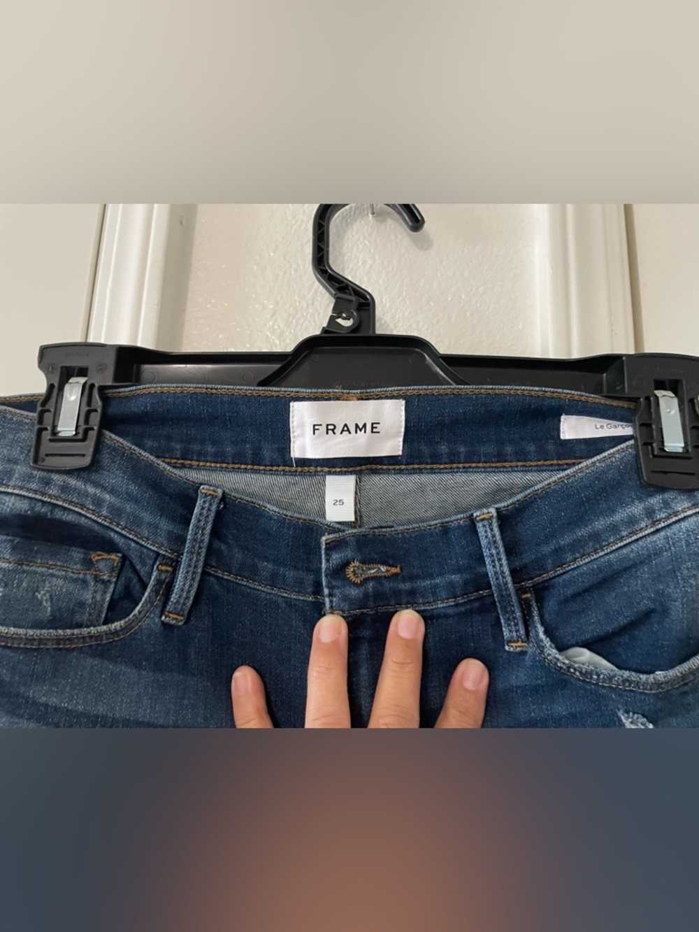 Frame Le Garcon mid-rise straight fit Jean - Picture 3 of 4